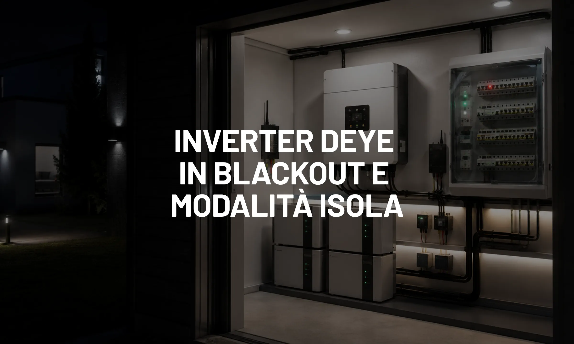 Inverter Deye in blackout e modalità isola, cosa sapere su LOAD, GRID e  backup