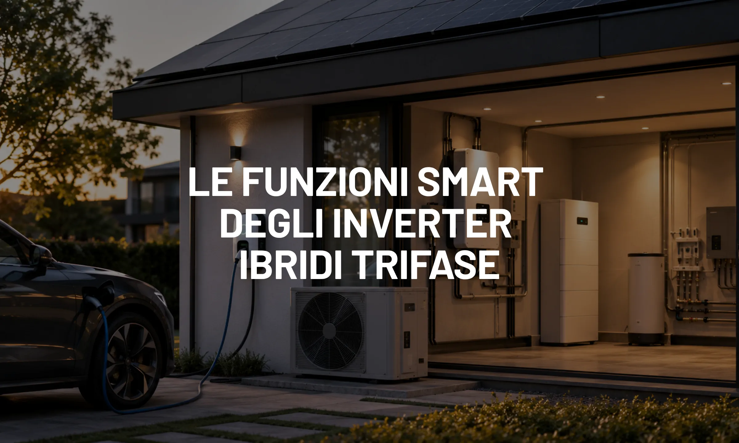 Le funzioni smart degli inverter ibridi trifase