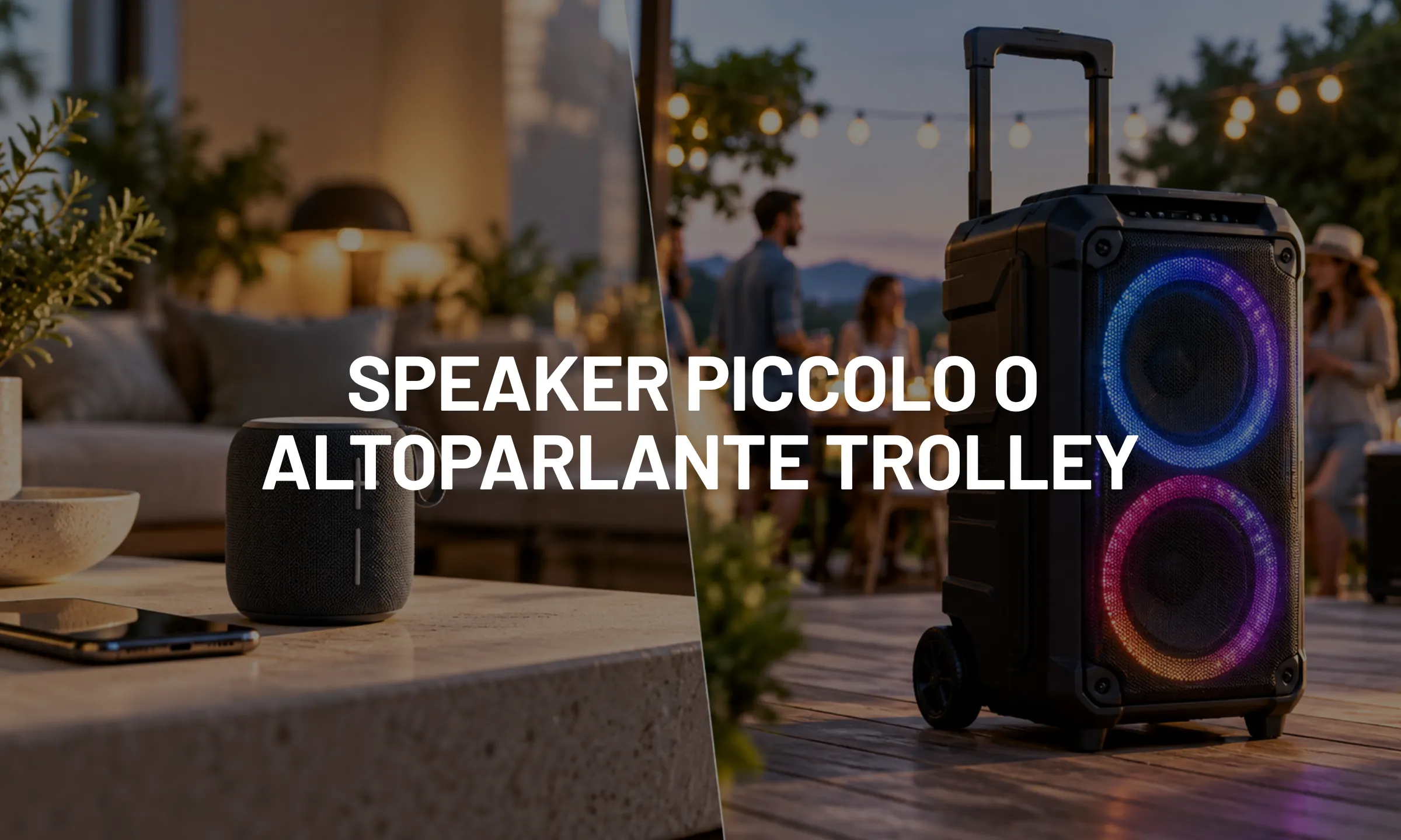 Speaker piccolo o altoparlante trolley?