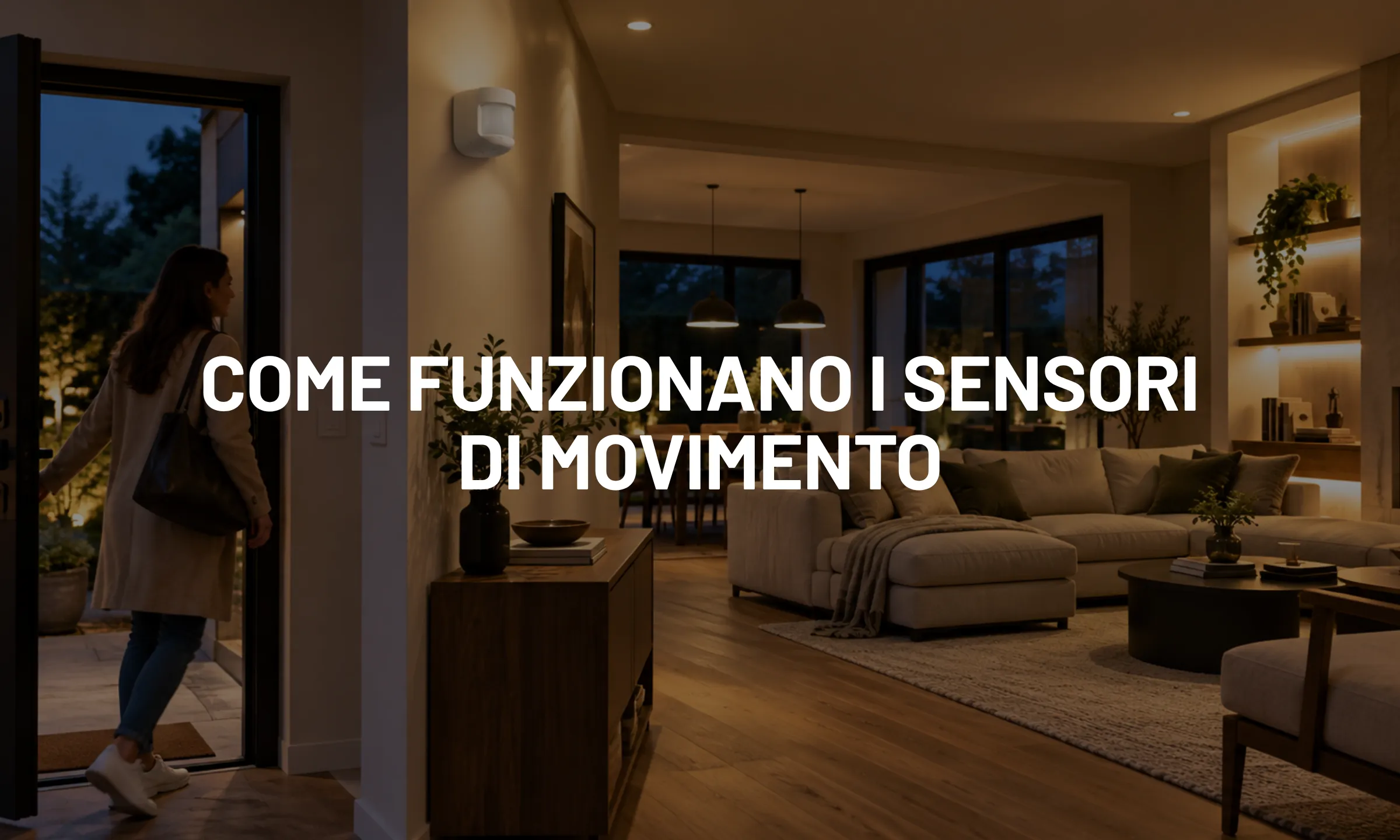 Sensori di movimento per luci: come funzionano e dove usarli