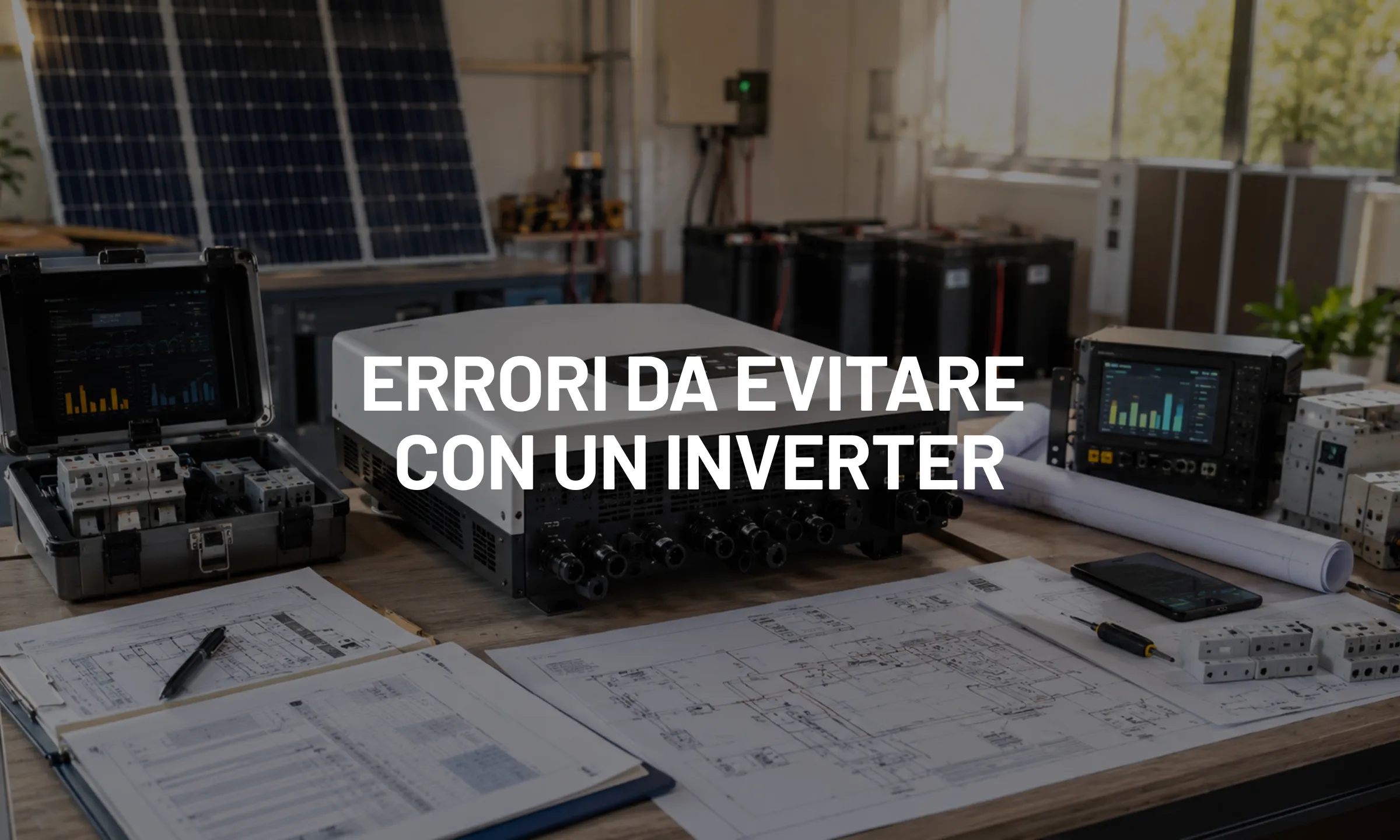 Errori da evitare con un inverter: sovradimensionamento, batteria non compatibile e installazione non corretta