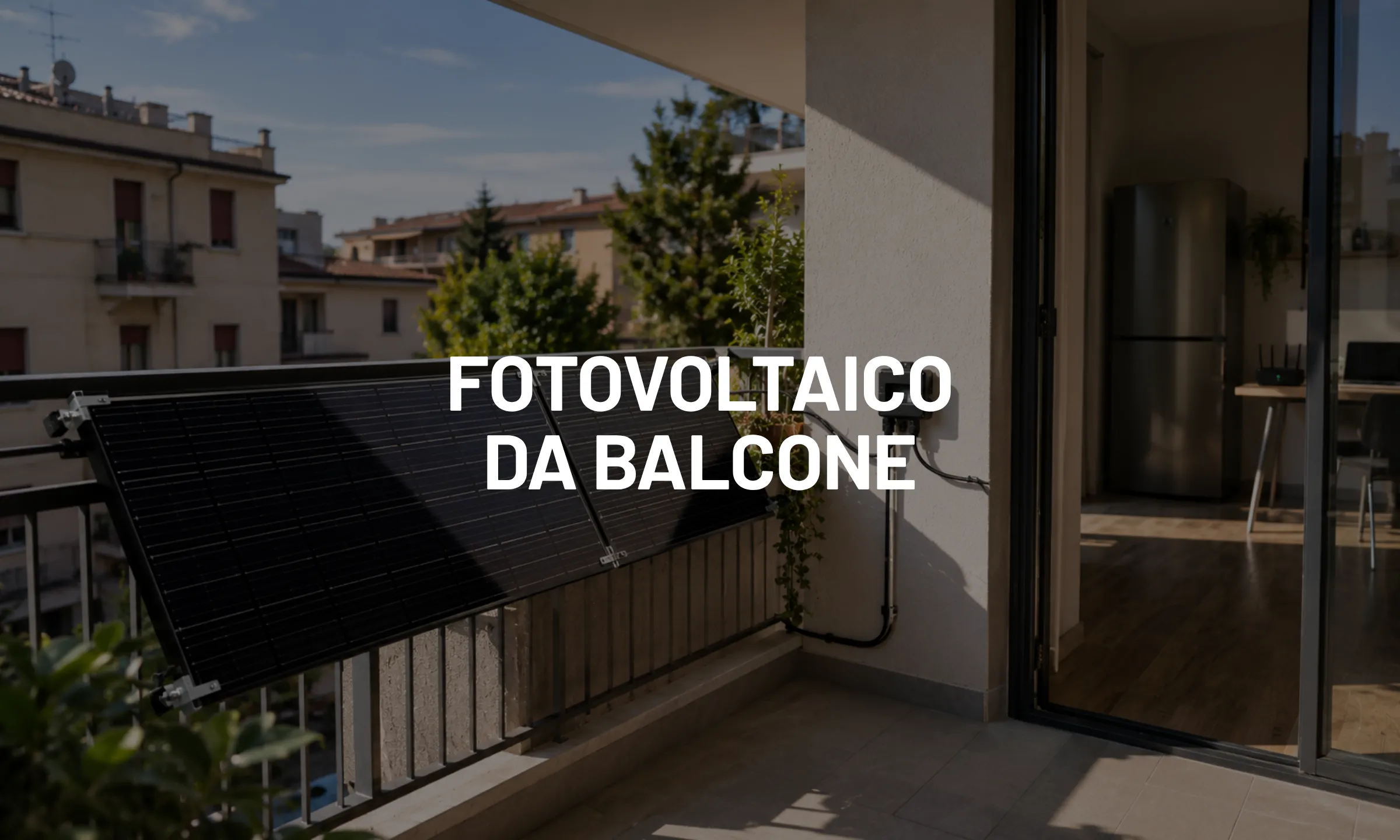 Fotovoltaico da balcone
