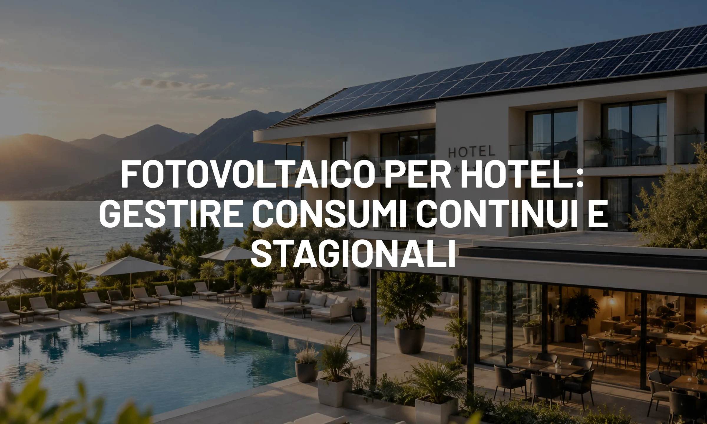 Fotovoltaico per hotel