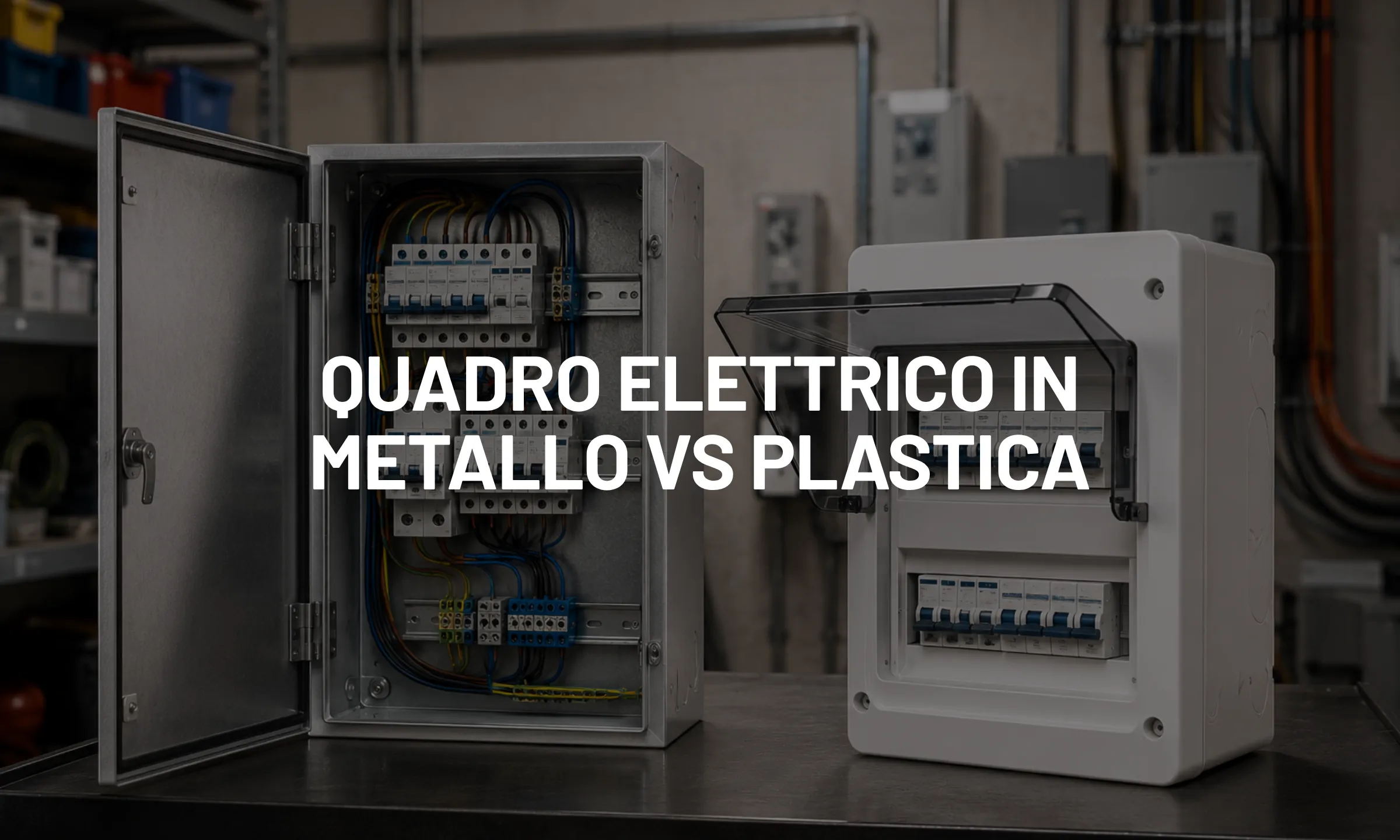 Quadro elettrico in metallo vs plastica
