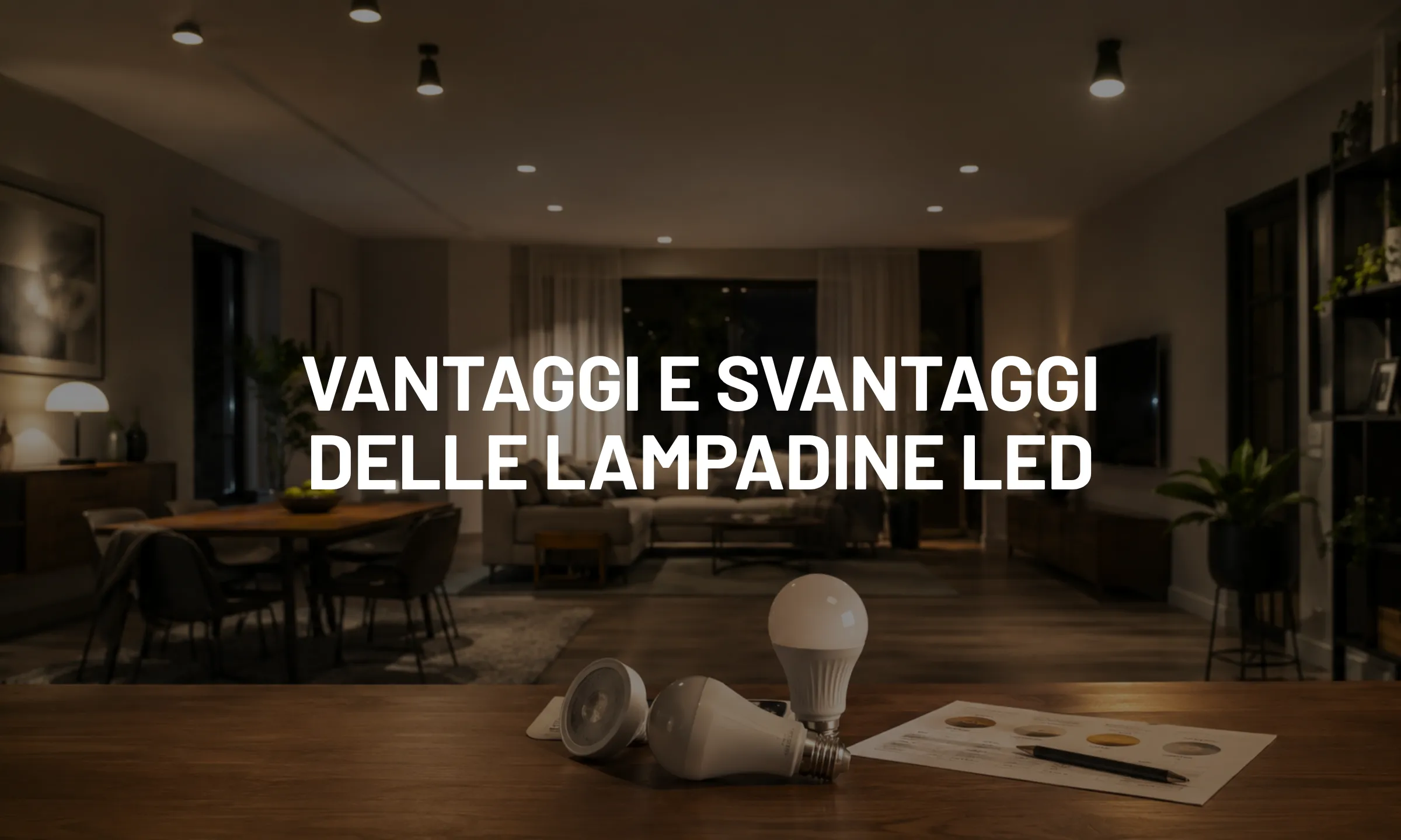 Vantaggi e svantaggi delle lampadine LED