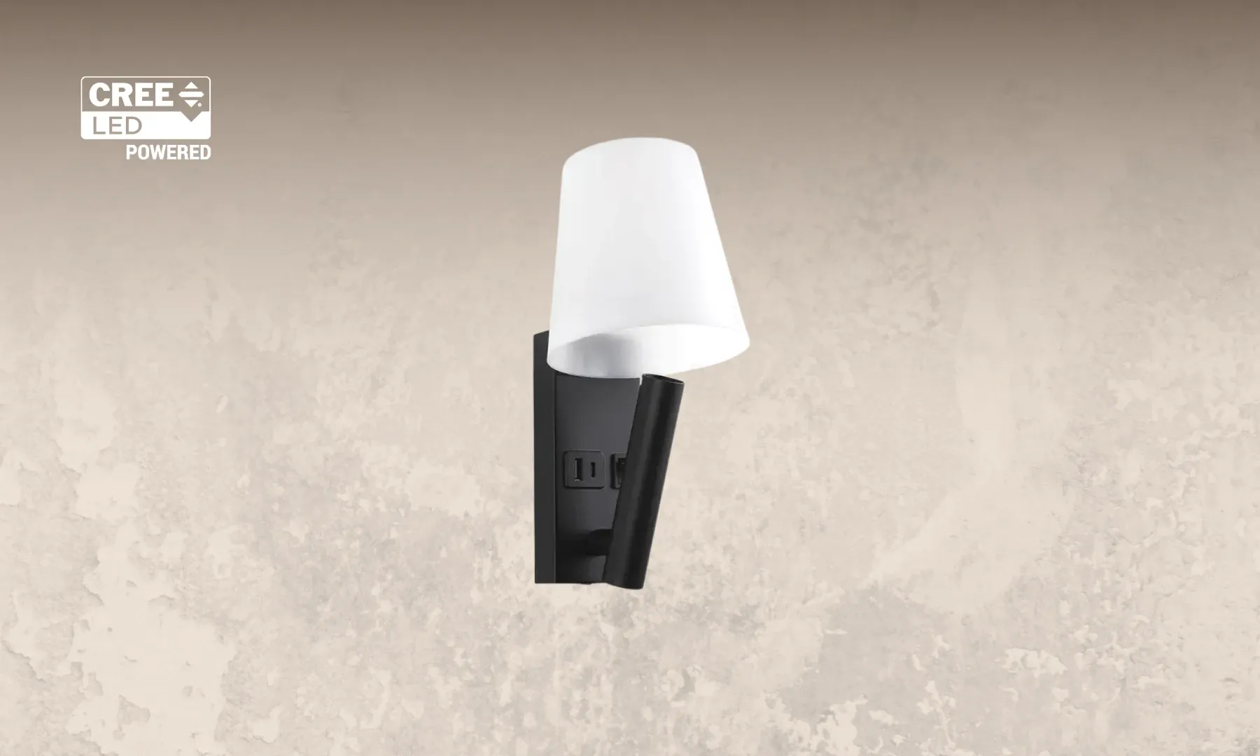 Applique da parete LED CREE 2W con doppia USB/PD: illuminazione e funzionalità