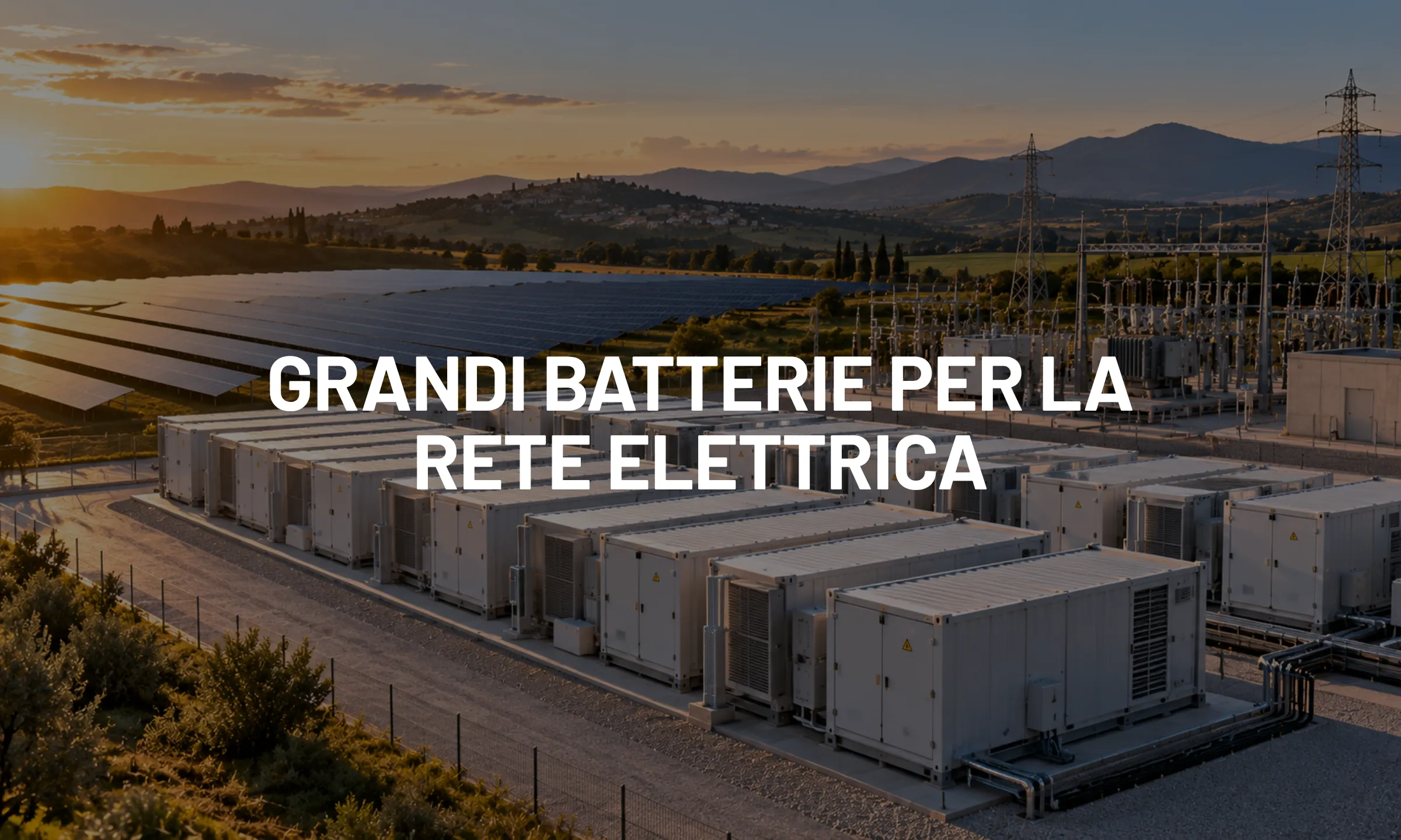 Grandi batterie per la rete elettrica