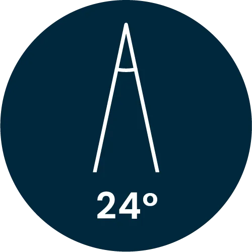 Fascio luminoso focalizzato di 24°