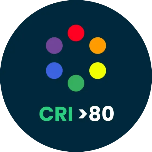 Indice di resa cromatica CRI>80