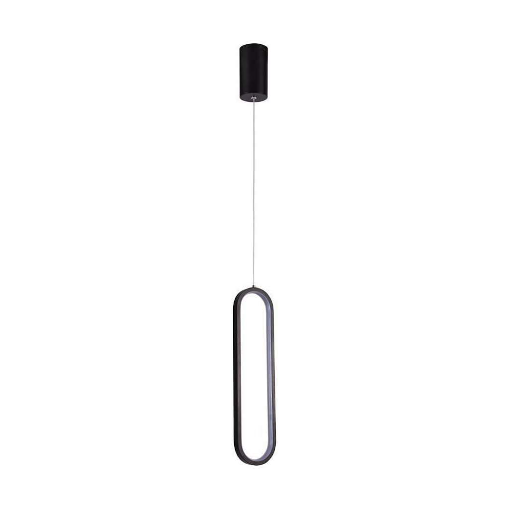 13W LED Hanging Lamp 40CM 4000K Black Body