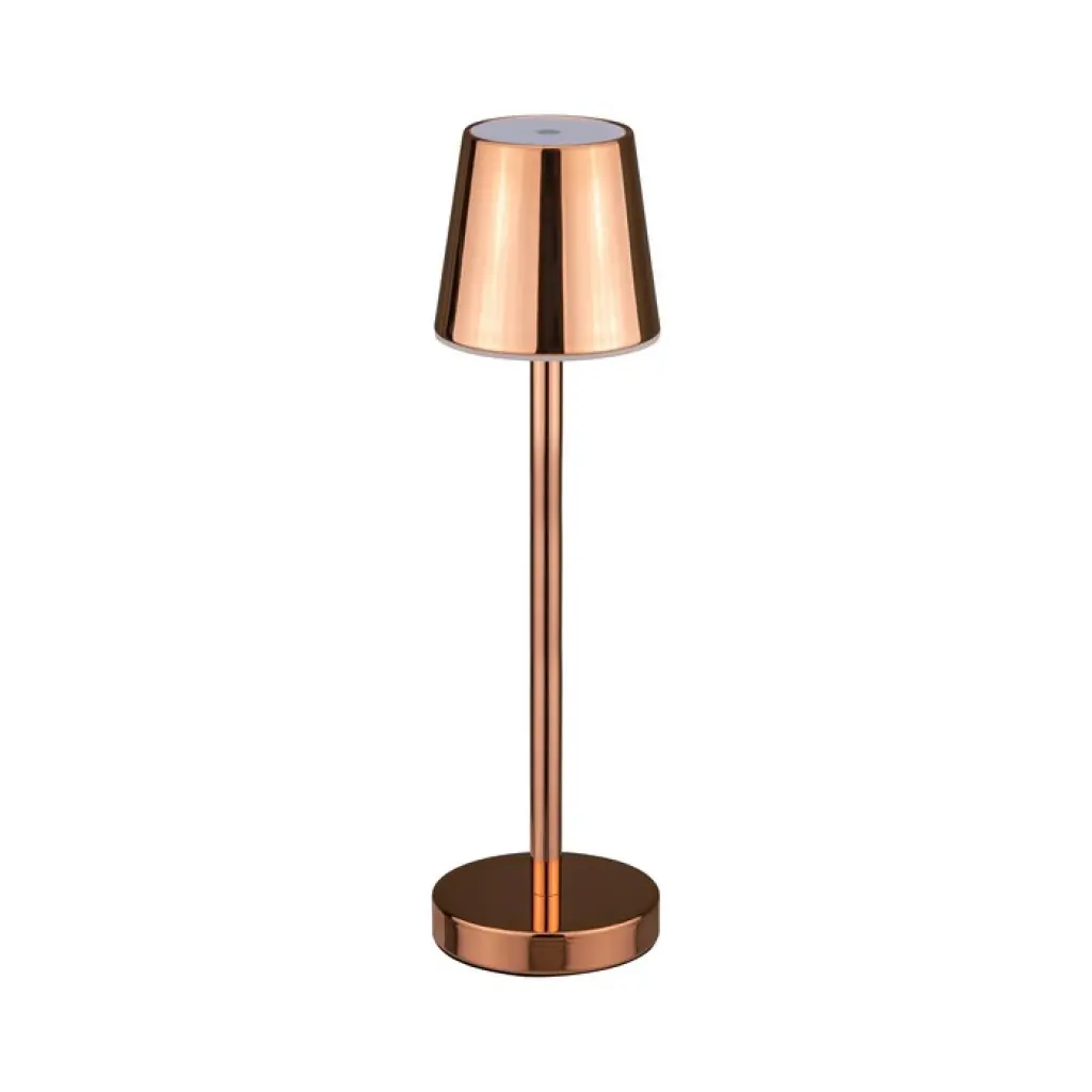 3W LED Table Lamp Rechargeable Touch Dimmable Gold Body 4000K