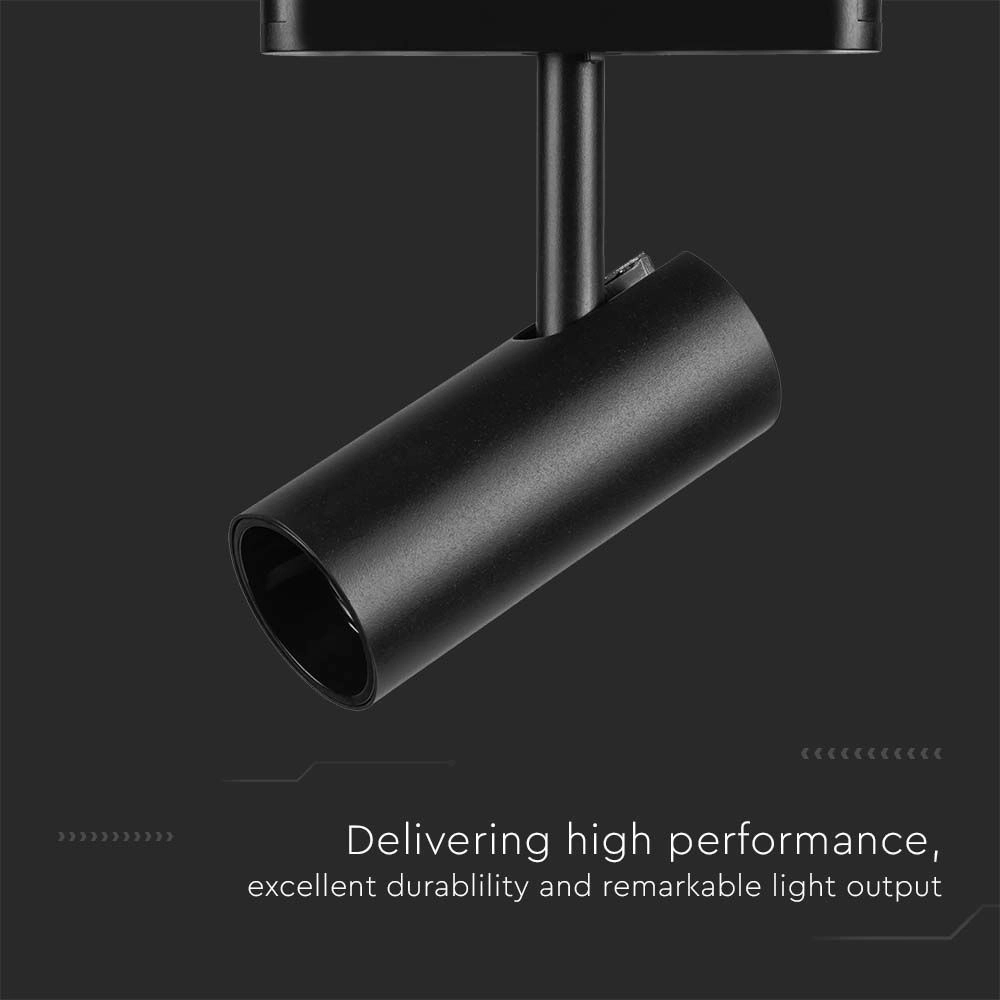 11W LED Slim Magnetic Track Light 4000K Black Body
