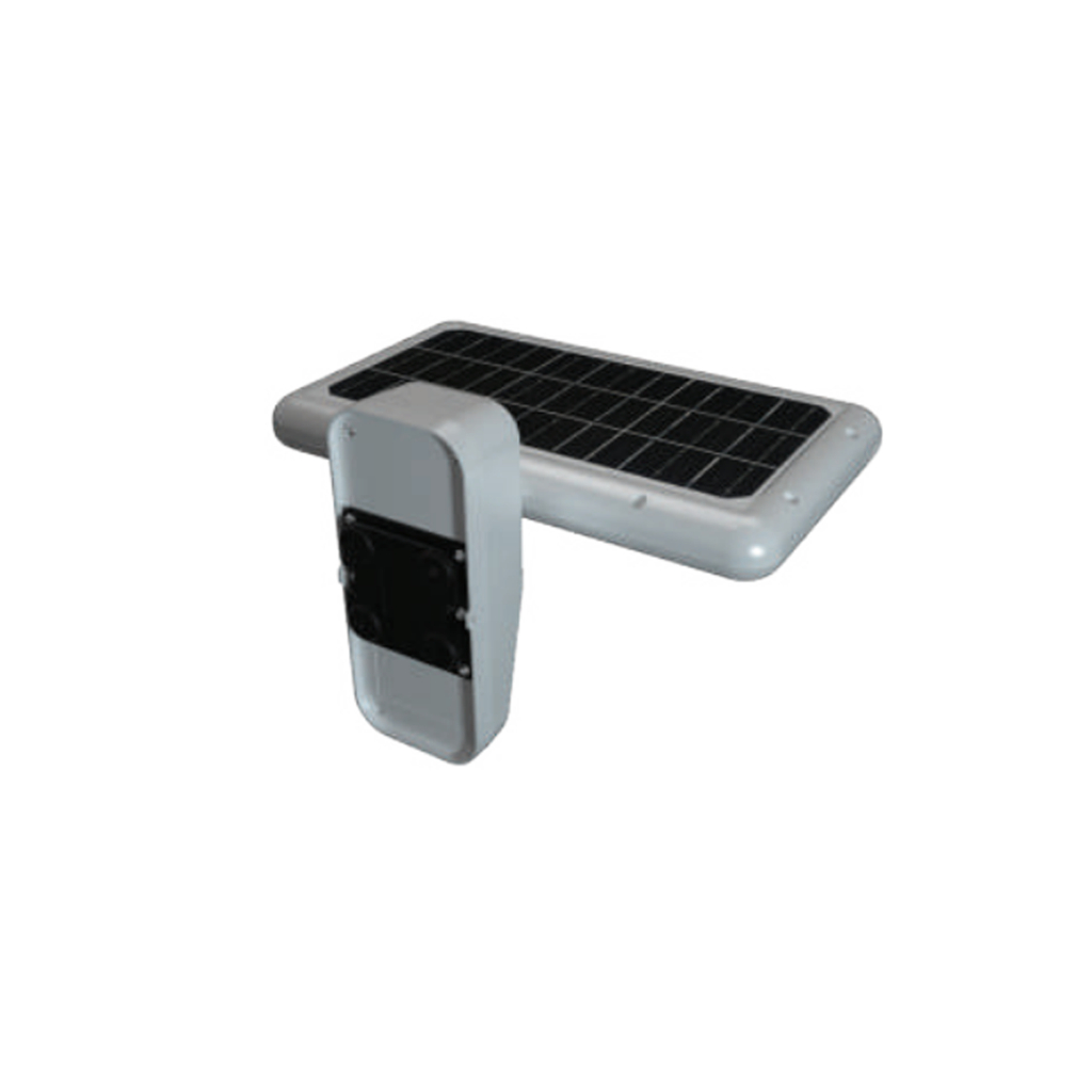15W LED Solar Yard Light LiFePO4 Battery 3.2V 6000mA CCT: 6000K+4000K Black