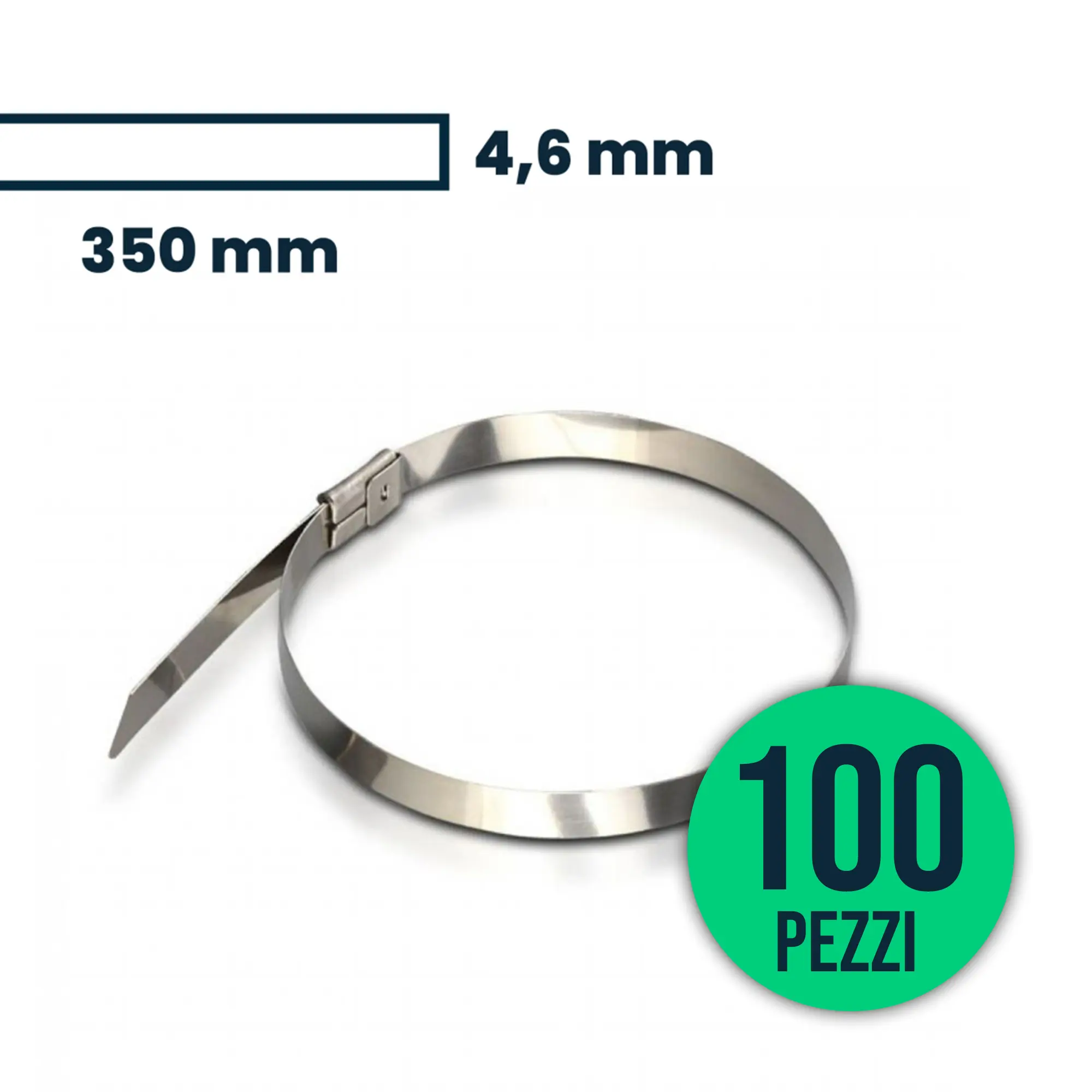 Cable Tie Stainless 4.6*350mm 100Pcs/Pack