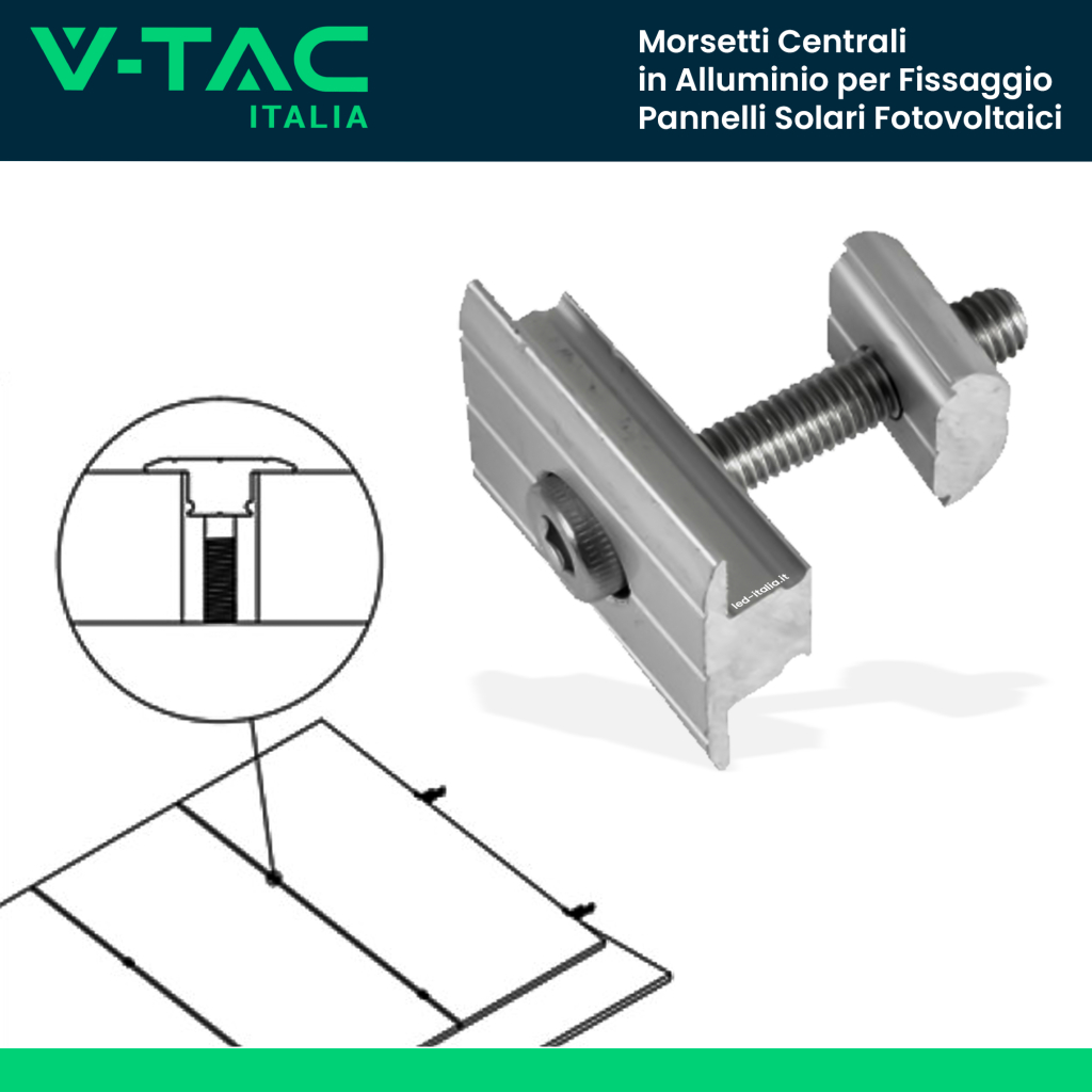 30 Morsetti Fermacavo Per Pannelli Solari - Clip Per Cavi Fotovoltaici Diametro 6-6,5 Mm - Plastica Nera