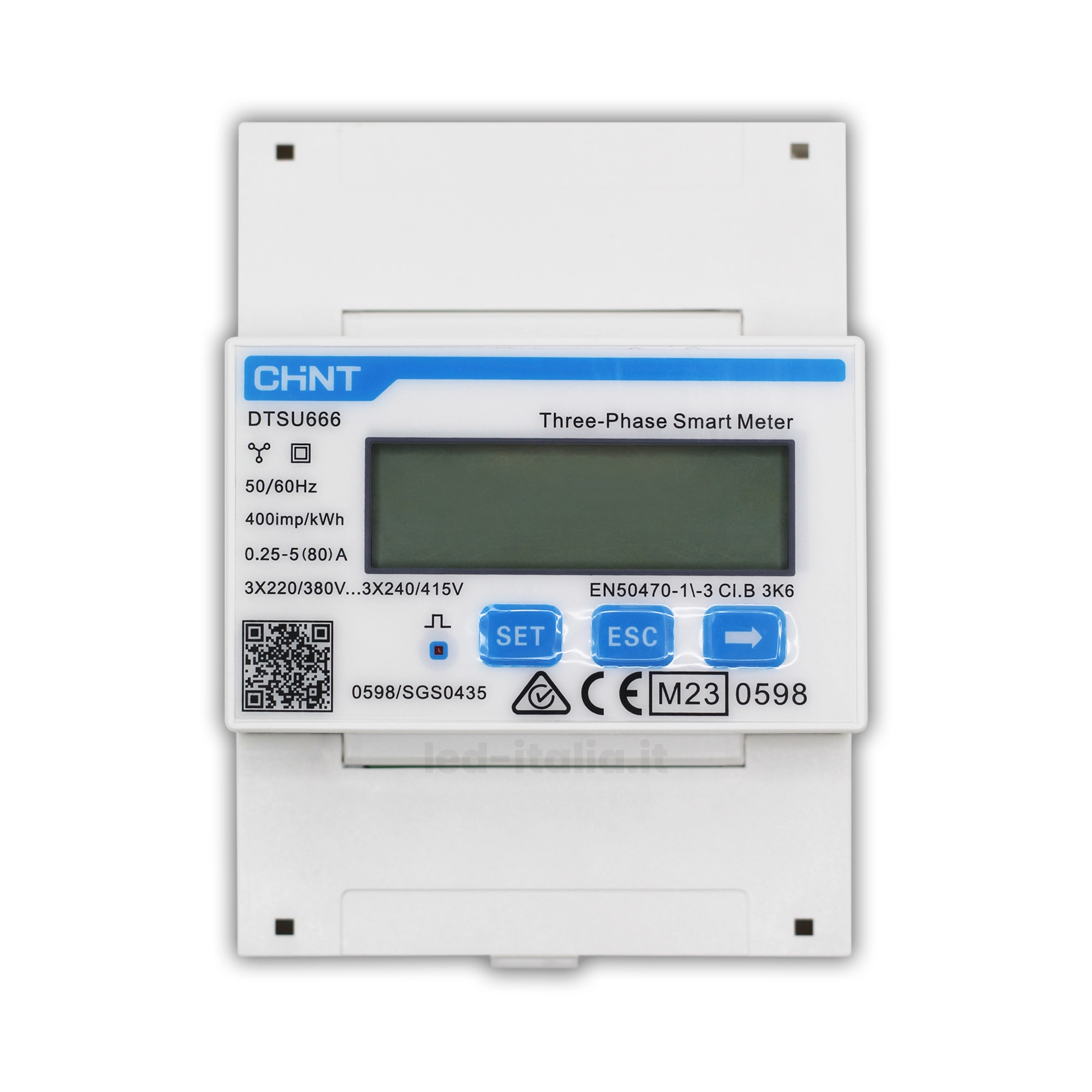 Smart Meter CHINT Trifase Contatore Bidirezionale 3*230V/400V RS485 per Misurazione Precisa e Controllo Energetico Avanzato