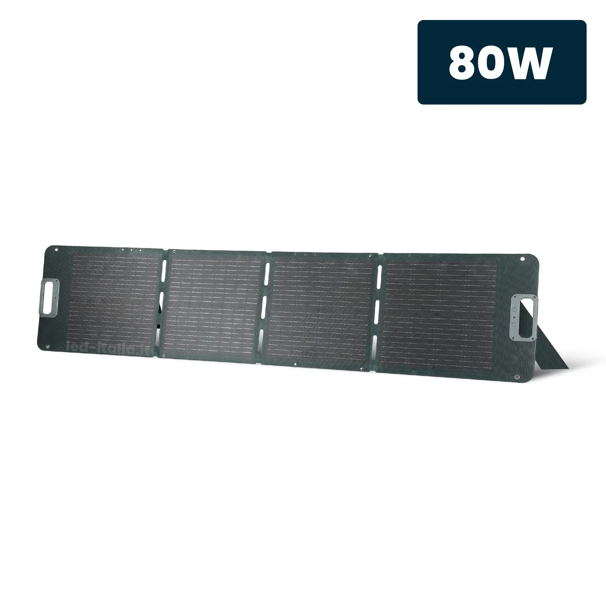 Pannello Solare Fotovoltaico 80W Pieghevole per Power Station 1670x356x25mm IP67