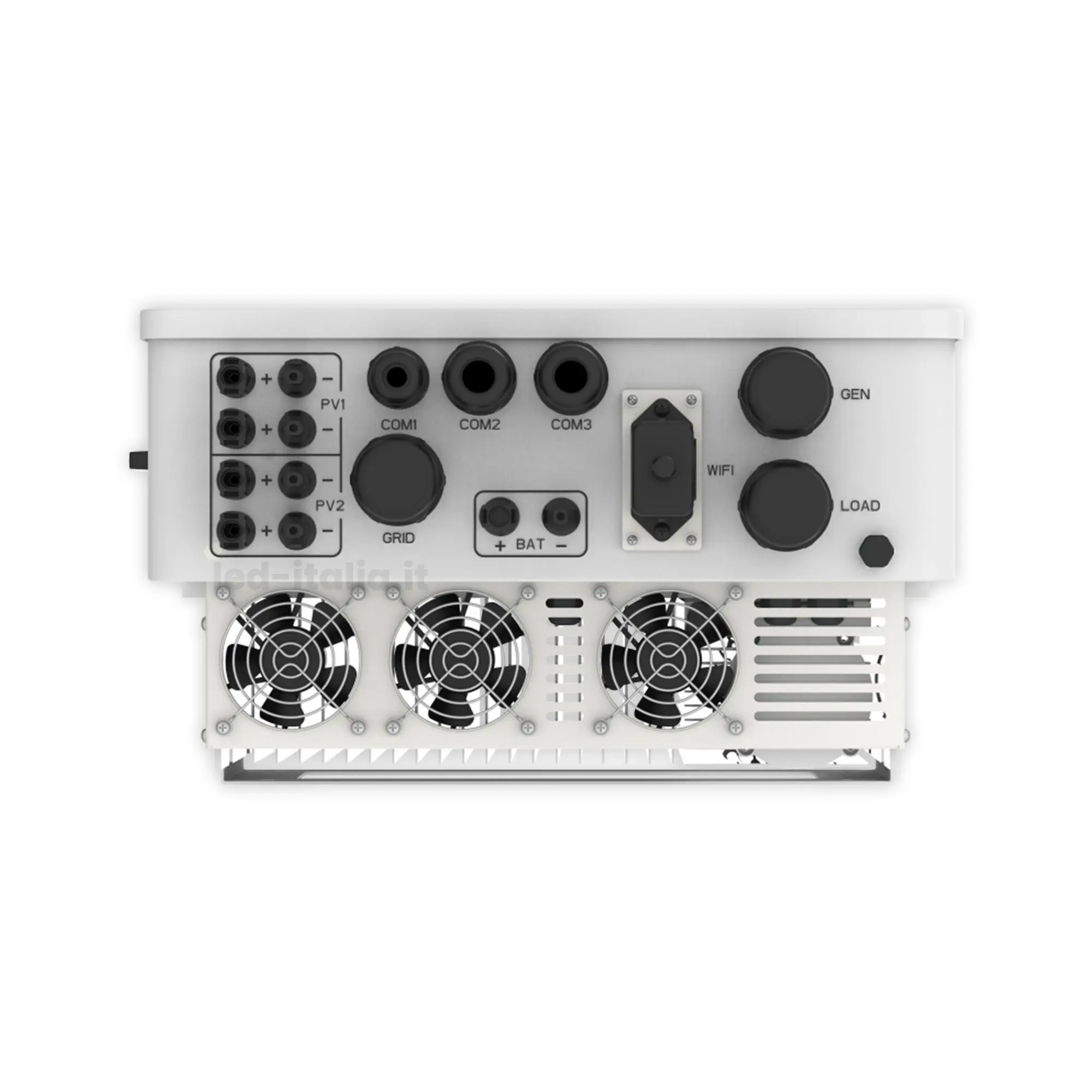 Inverter Ibrido Trifase HV Deye 25kW WiFi CEI 0-21 Bianco IP65