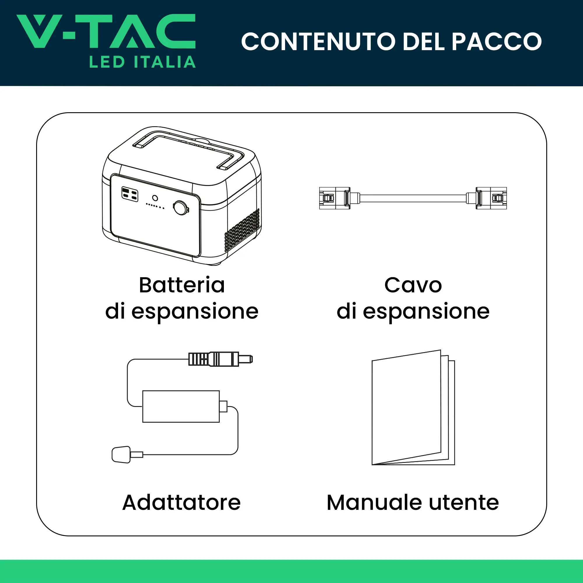 Batteria di Espansione LiFePO4 614Wh 51.2V per Power Station 1kW