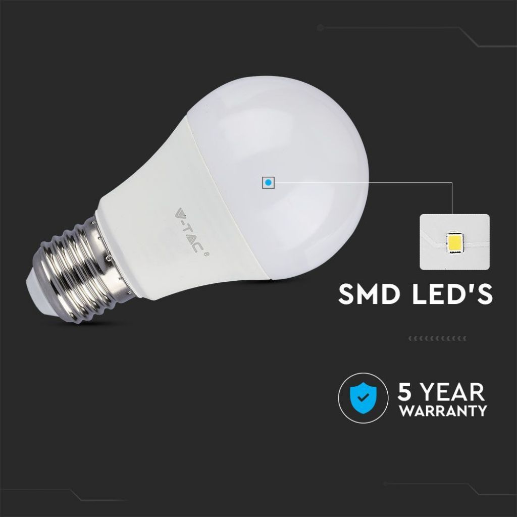 LED Bulb Samsung Chip 12W E27 A60 Dimmable 6400K