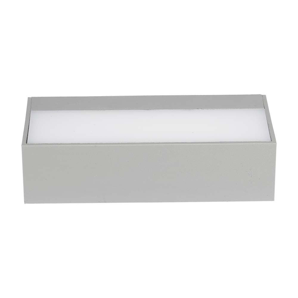 Applique led da parete a doppio fascio mod. Marbella squared colore bianco
