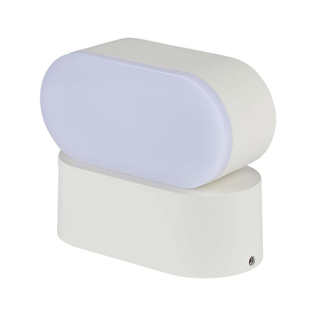 V-TAC Lampada LED da Muro Ovale 5W 110LM/W Colore Bianco con Testa Ruotabile 3000K IP65