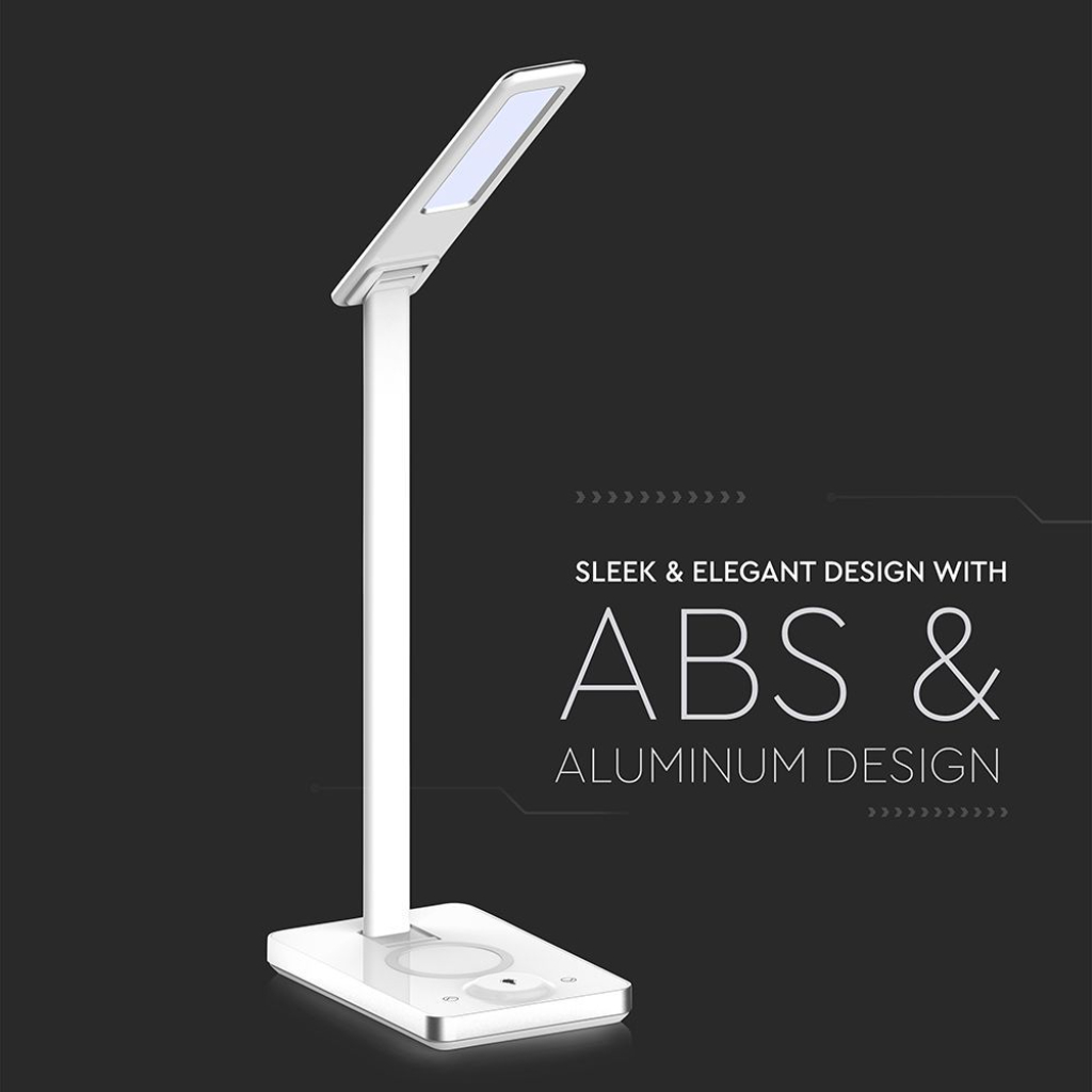 7W LED Table Lamp with Wireless Charger 2700K 6500K White