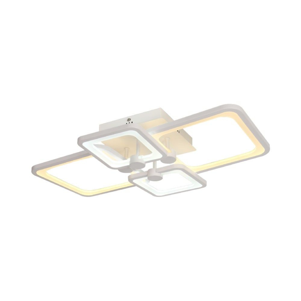 70W LED Ceiling Lamp 3 Step Dimmable With Remote Control White Body IP20