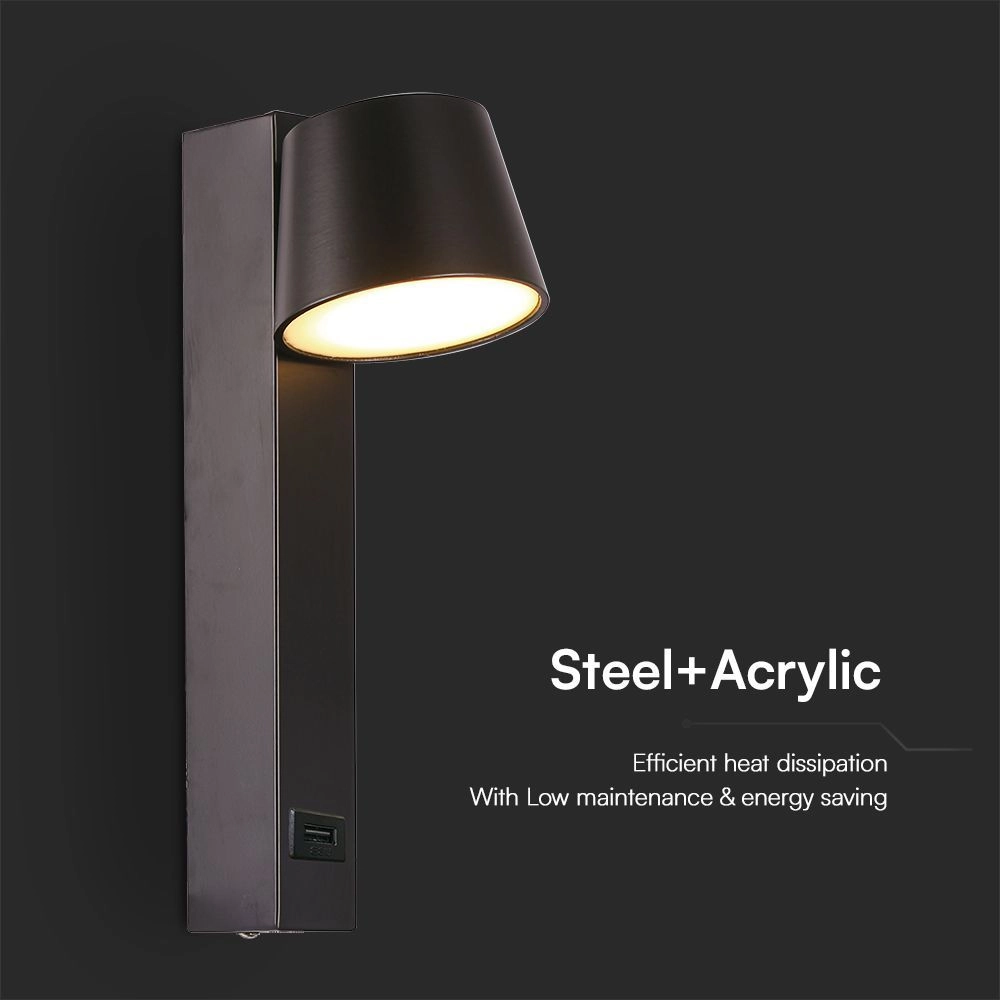 Applique LED Parete 3 Step 9W | Luce Calda, Fredda E Naturale | Design Curvo Moderno - Foto 6