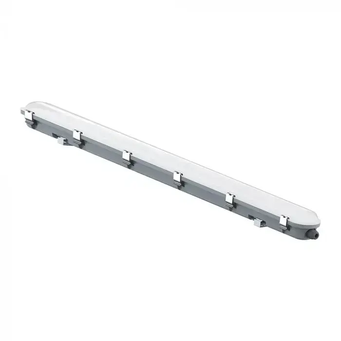 48W LED WP LAMP FITTING 150CM-SENSOR-MILKY COVER+SS CLIPS 4000K