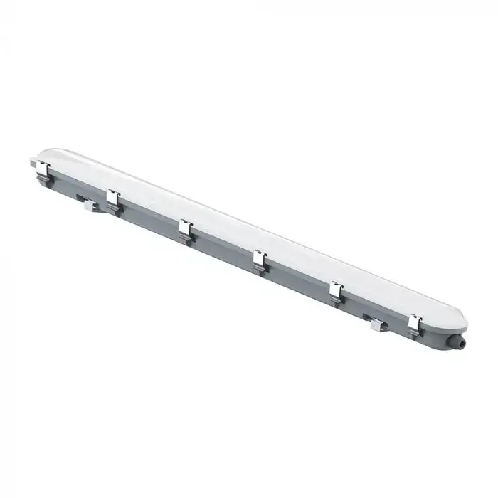 36W LED WP LAMP FITTING 120CM- SENSOR-MILKY COVER+SS CLIPS 6500K