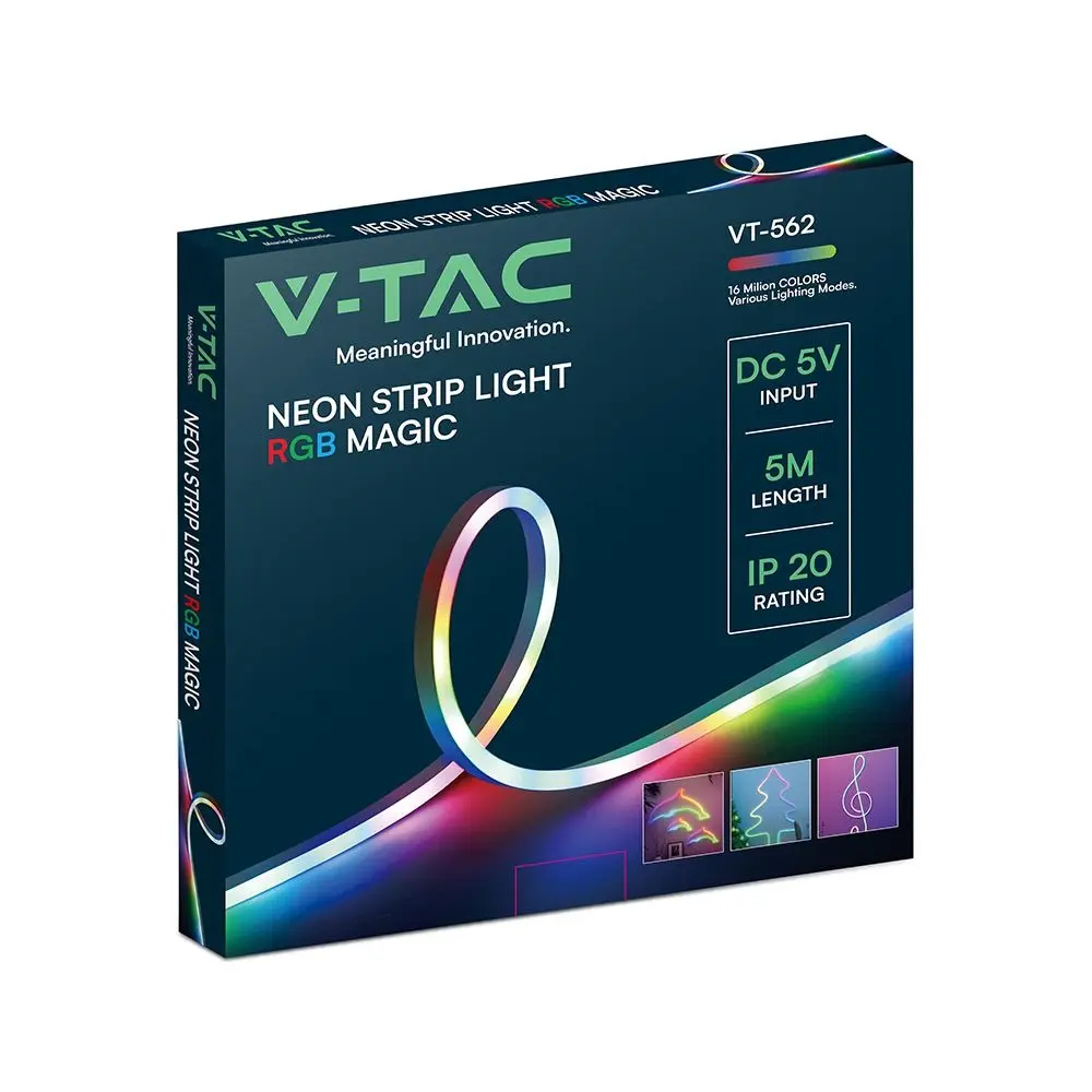 Neon Strip Light 5M/SET With Controller Magic RGB DC 5V