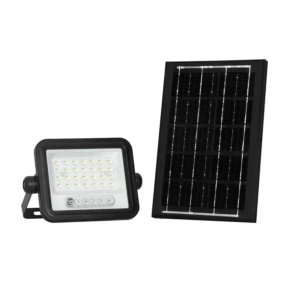 200W LED Solar Floodlight 2000K-8000K Black Body Battery Indicator