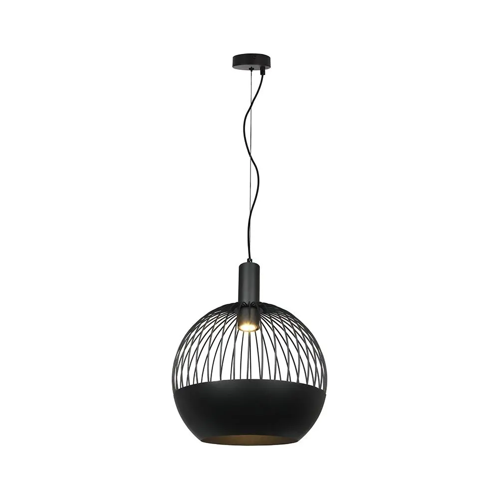 GU10 DECORATIVE HANGING PENDANT (D400*H350mm) MATT BLACK BODY