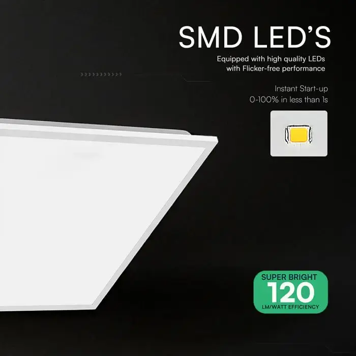 40W LED SLIM BACKLIT PANEL 4000K 120LM/WATT