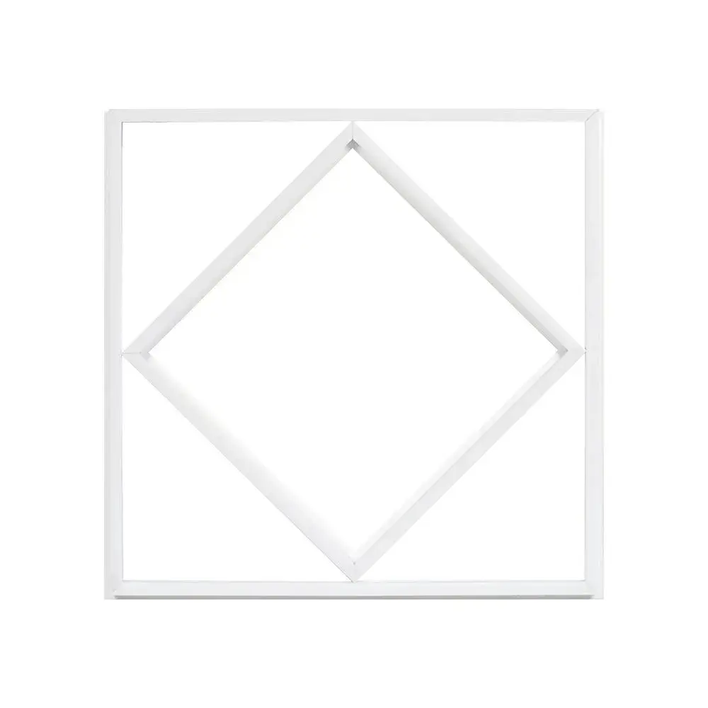 64W LED DIAMOND-IN-SQUARE PANEL LIFUD DRIVER+QC 595x595MM FLICKER FREE 6500K