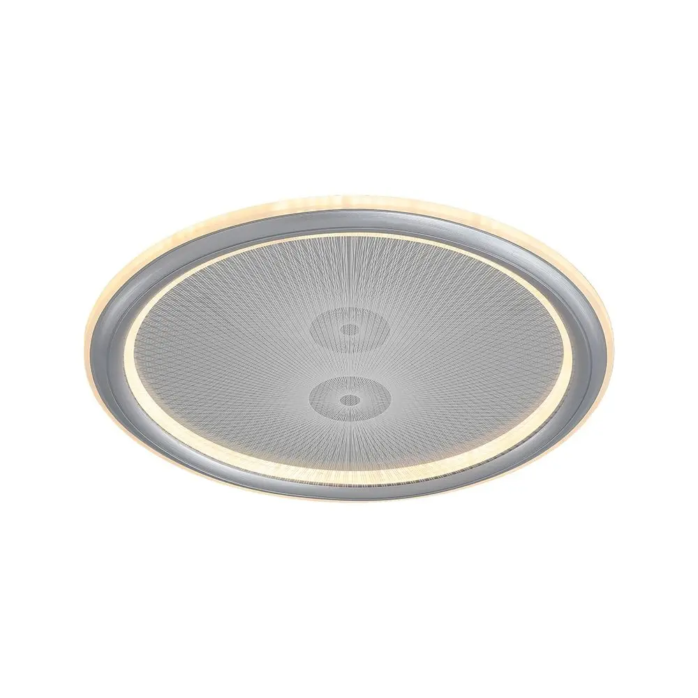 50W LED DECORATIVE CEILING LAMP CCT 3IN1 DIMMABLE IR REMOTE CONTROL GREY