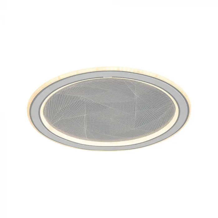 50W LED DECORATIVE CEILING LAMP CCT 3IN1 DIMMABLE IR REMOTE CONTROL GREY