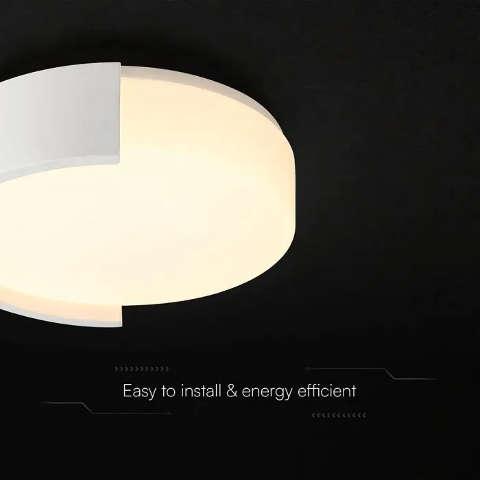 48W LED Decorative Ceiling Lamp (D450*H120mm) 3in1 Remote Control Dimmable White