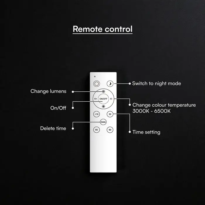 LED Designer Domelight 30W/60W/30W Remote Contron 3in1 Dimmable Yellow Wood