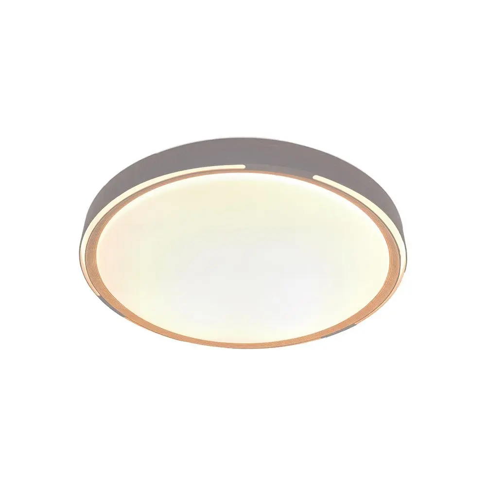LED Designer Domelight 30W/60W/30W Remote Contron 3in1 Dimmable Walnut Grain