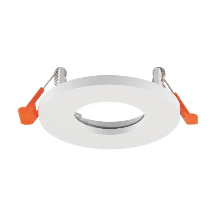 GU10 Fitting Aluminum Round White IP44