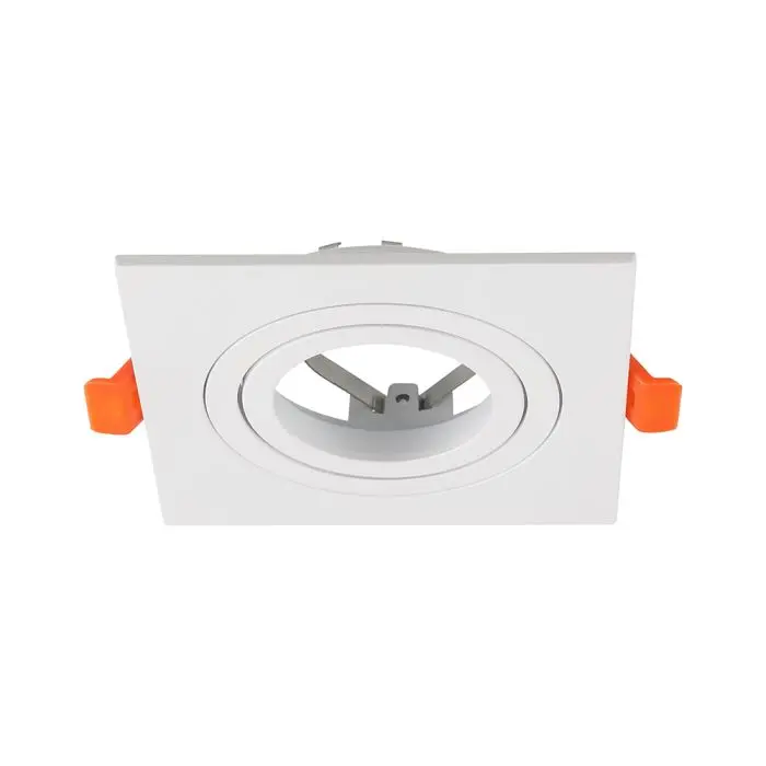 GU10 Fitting Aluminum Square White