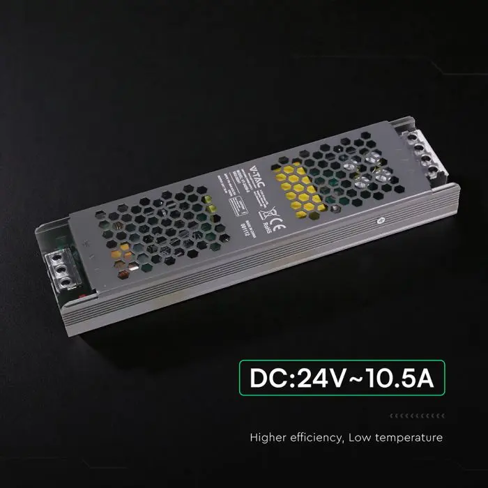 SLIM Power Supply - 250W 24V 10.5A IP20
