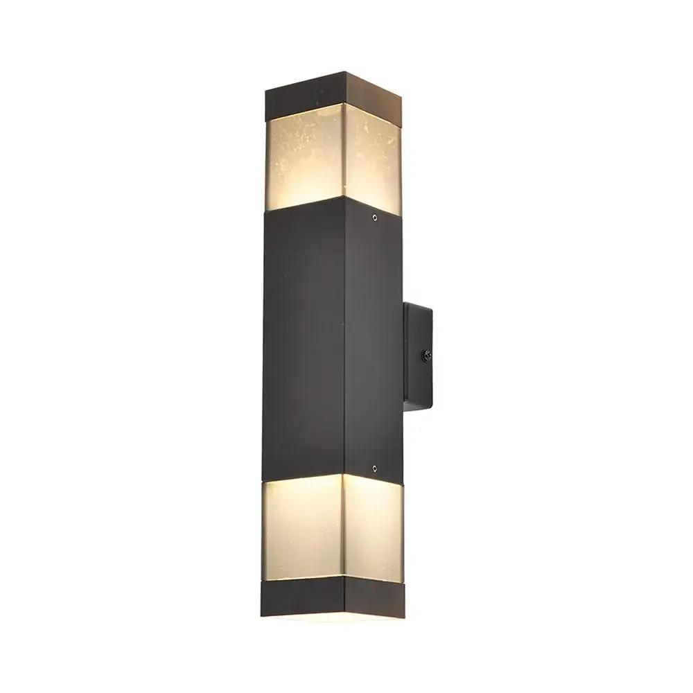 2*GU10 WALL LAMP BLACK BODY - IP54