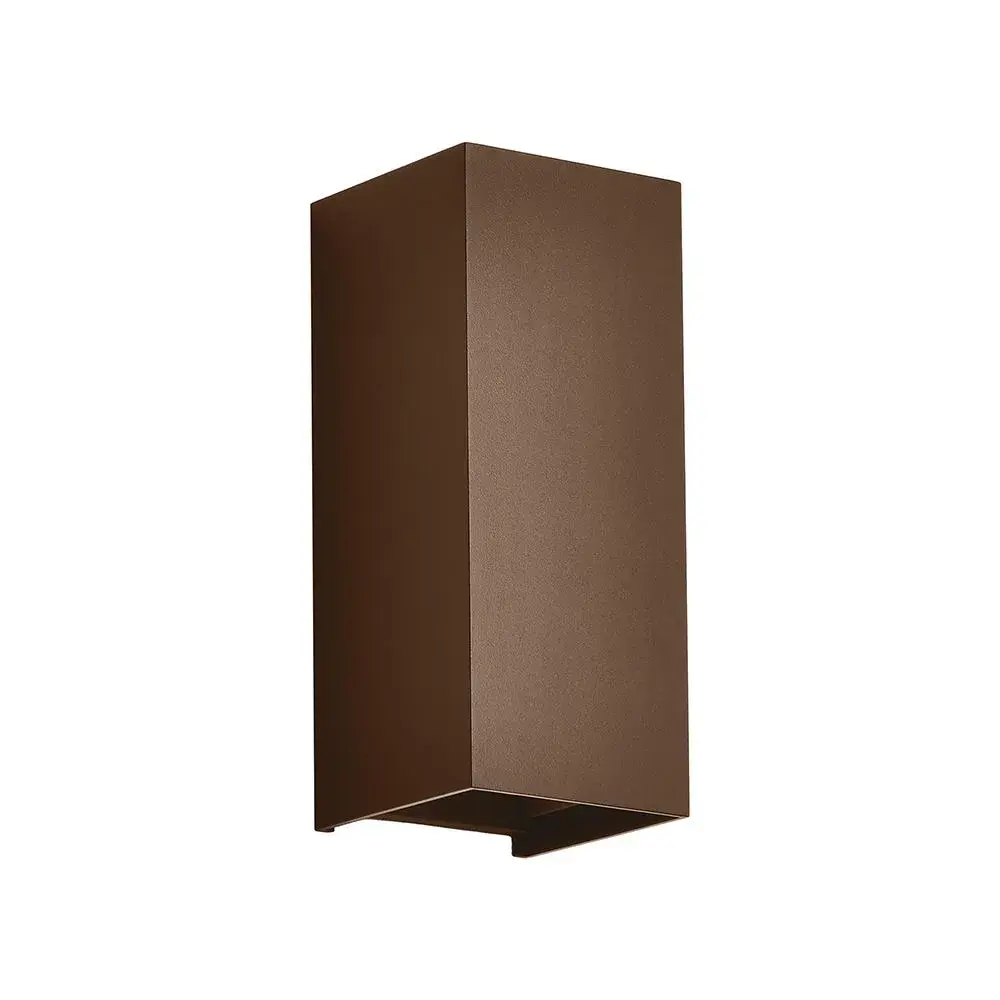 12W LED WALL LIGHT (71*71*171) 2700K+4000K CORTEN BODY IP65