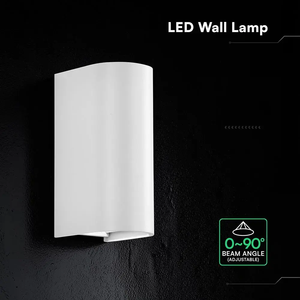 12W LED WALL LIGHT (71*96*171) 2700K+4000K WHITE BODY IP65