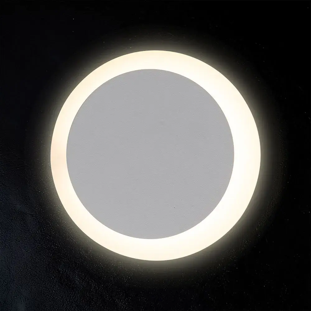 8W LED WALL LIGHT WITH CREE CHIP 3000K WHITE BODY IP20