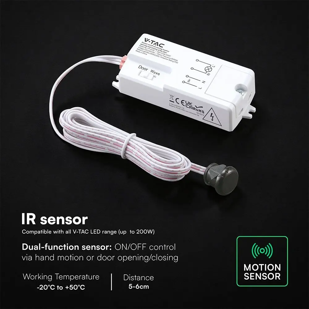 2in1 Infrared Motion Sensor White