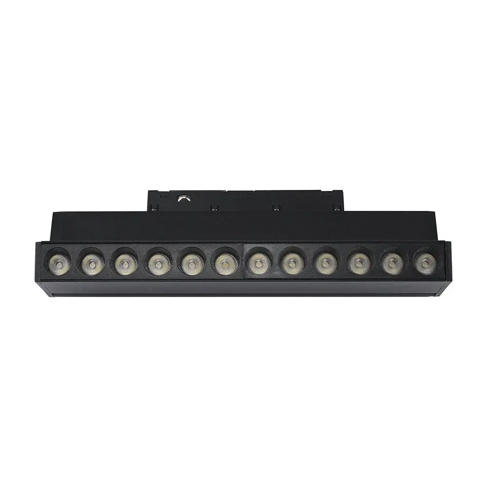 12W 48V ADJUSTABLE MAGNETIC SPOT LIGHT ALUMINUM 3000K BLACK BODY